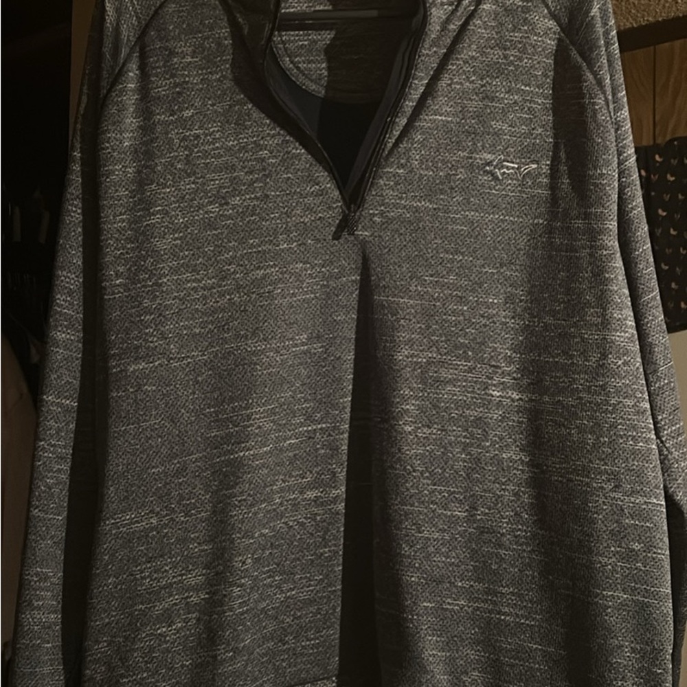 Greg Norman Collection Men's Charcoal Zip-Up Sweater